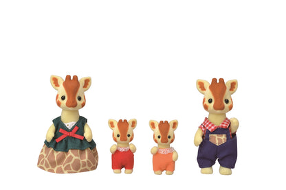 Famille de girafes d'époque