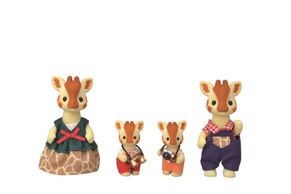 Famille de girafes d'époque