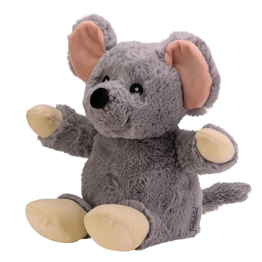 Welliebellies warm cuddly toy mouse 32 cm