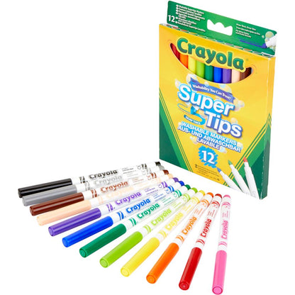 Crayola 12 Supertips Felt Tip Pens