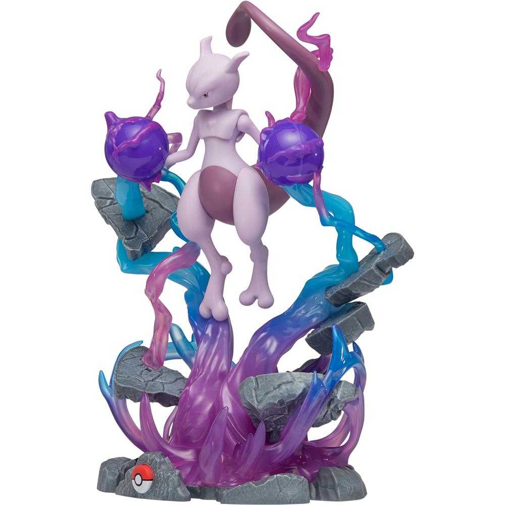 Jazwares Statue Pokémon Mewtwo 33 cm Deluxe / avec fonction lumière