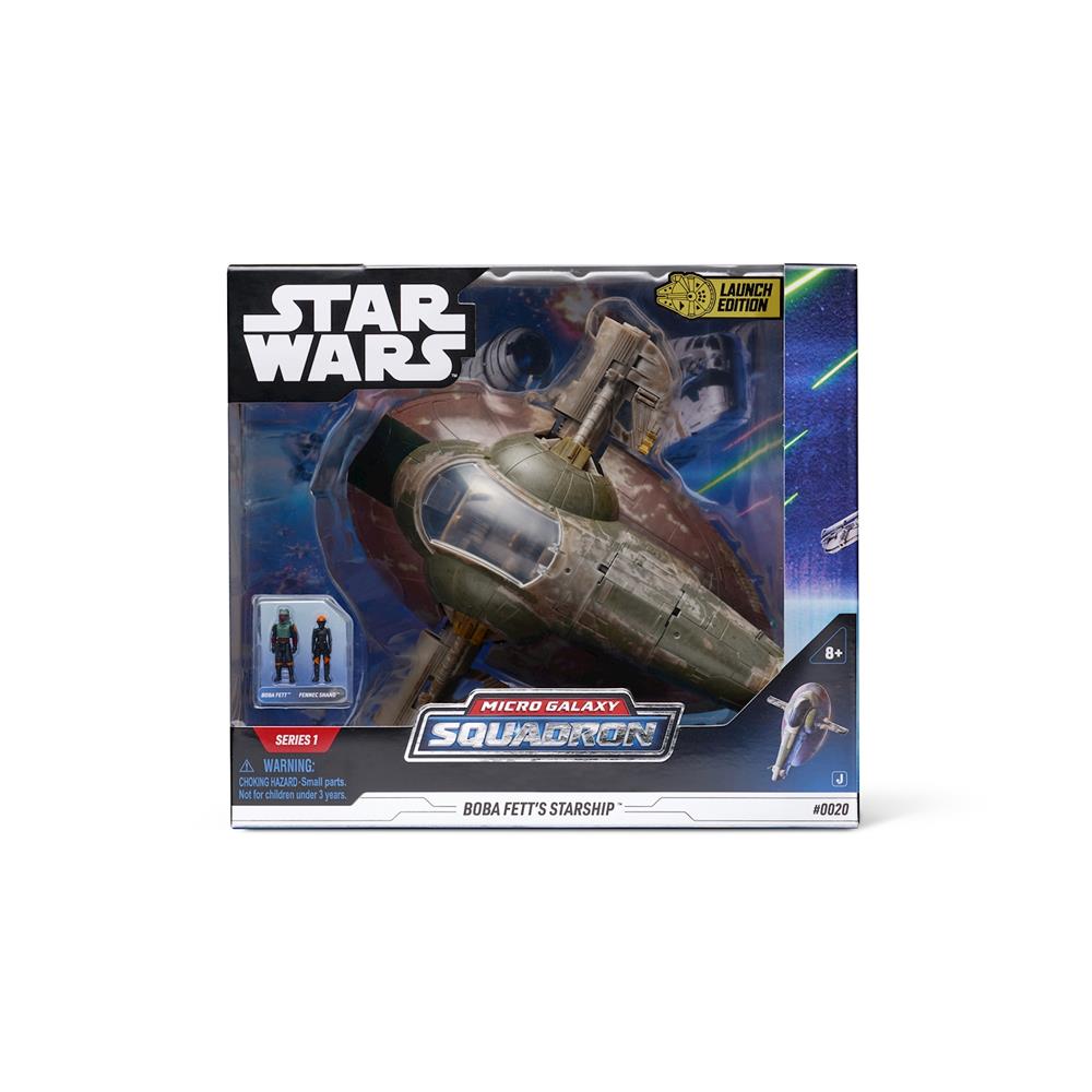 Jazwares Star Wars Deluxe Vehicle 20cm Boba Fett's Starship + 2 Figures