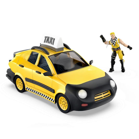 Jazwares Fortnite Vehicle Taxi Cab with 10 cm Figure &amp; Weapons