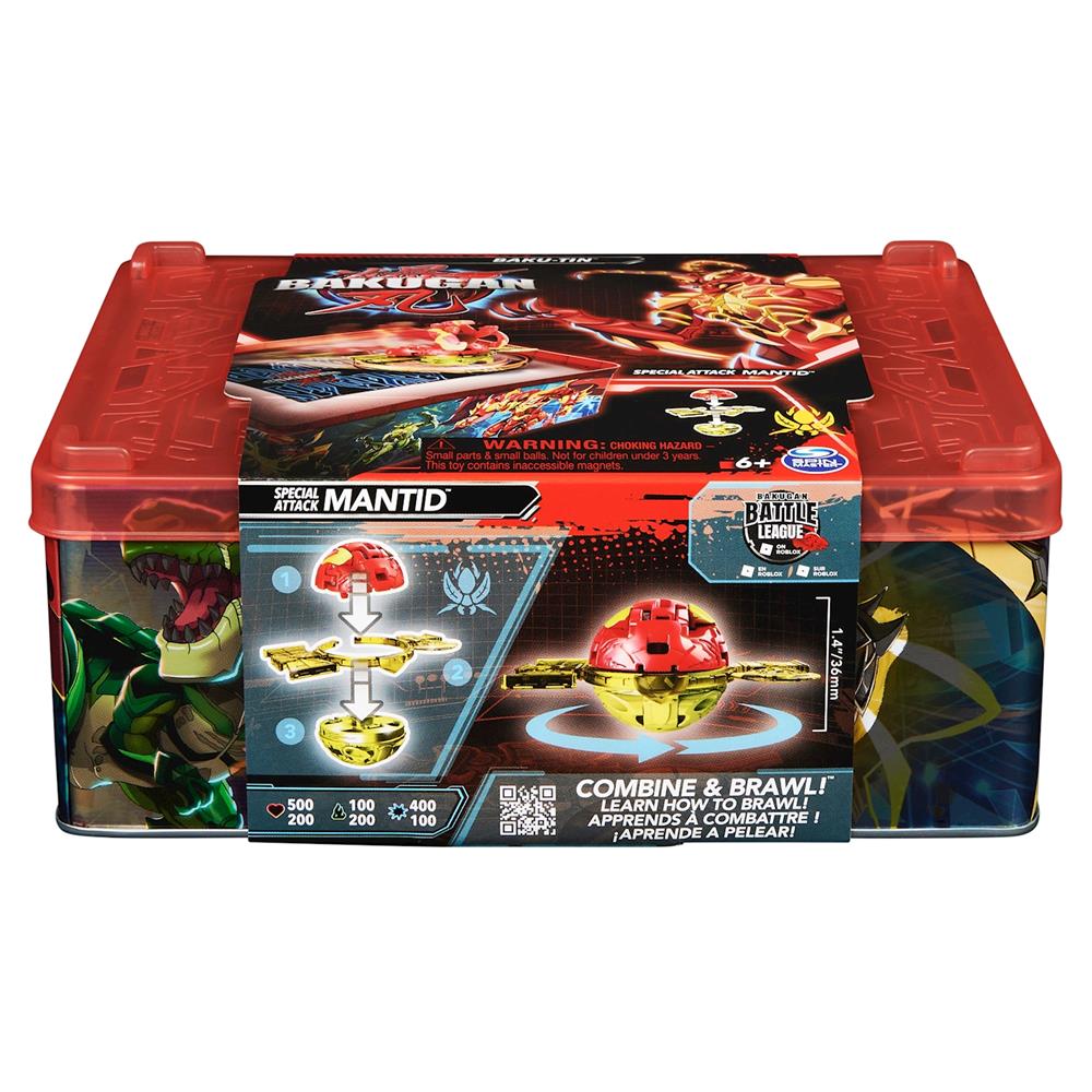 Spin Master Bakugan Revolution Baku-Tin Boîte de rangement et surface de jeu