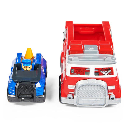 Spin Master True Metal Team Fire Truck (2) with Chase in police car