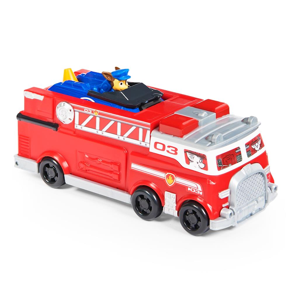 Spin Master True Metal Team Fire Truck mit Chase im Polizeiwagen