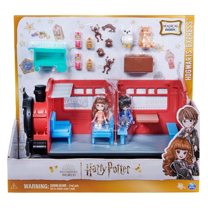 Spin Master Wizarding World Hogwarts Express Set with Harry Potter &amp; Hermione, 8 cm