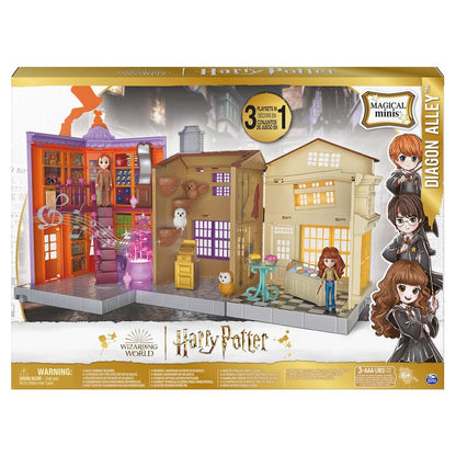 Spin Master W.World Diagon Alley Playset avec Hermione et Fred 8 cm