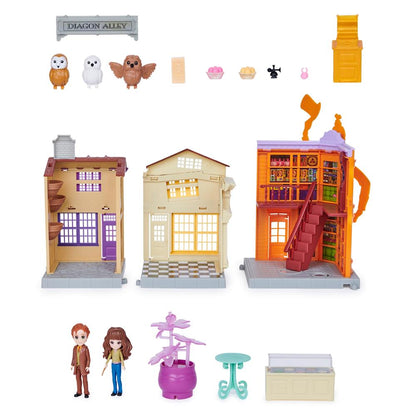 Spin Master W.World Diagon Alley Playset avec Hermione et Fred 8 cm