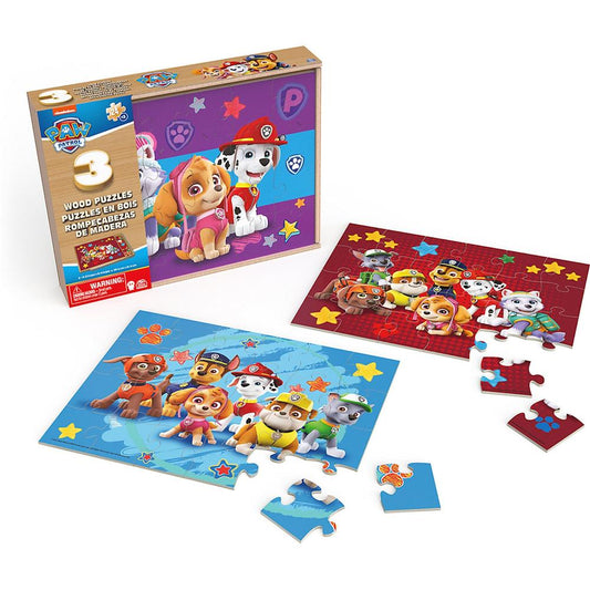 Spin Master Paw Patrol - Wooden Puzzle Set of 3