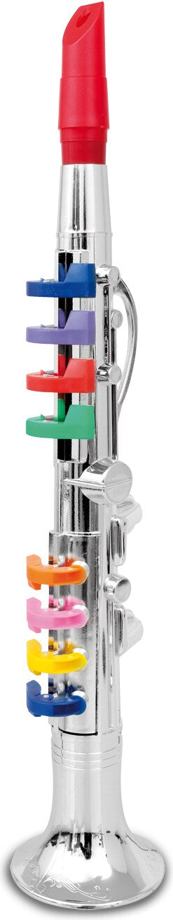 Bontempi Klarinette mit 8 farbigen Tasten, 42 cm