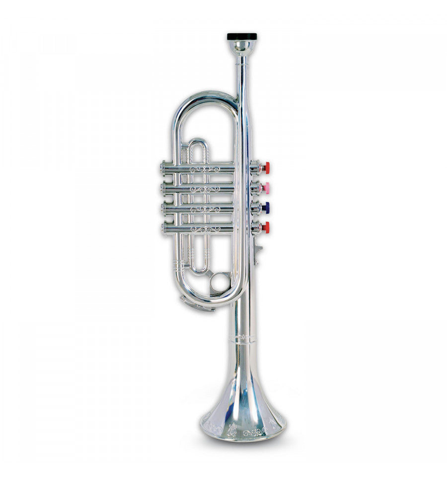 Bontempi trumpet with 4 coloured keys, 41 cm
