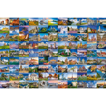 Puzzle 99 Beautiful Places in Europe, 3000 Teile