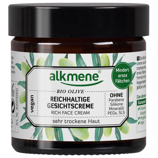 *alkmene Reichhaltige Gesichtscreme Bio Olive, 50 ml