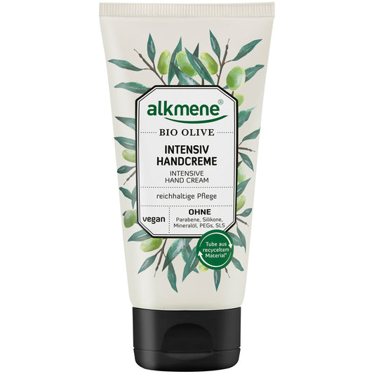 Alkmene Crème Intensive pour les Mains Olive Bio, 75 ml