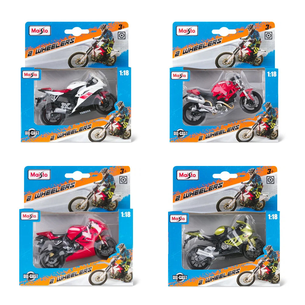 Motos Maisto sous blister 1/18