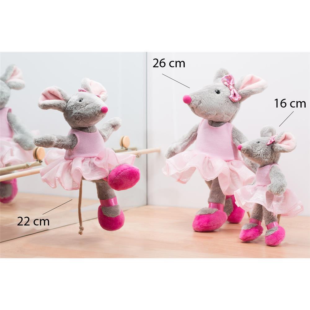 Schaffer plush toy ballet mouse, 22 cm