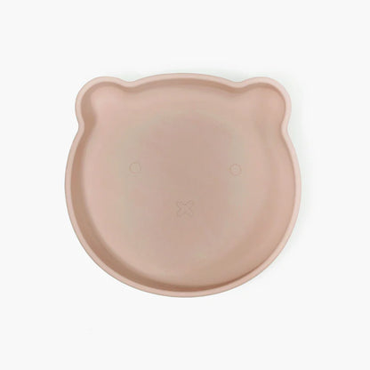 SOINA assiette en silicone Aydan avec ventouse, taupe