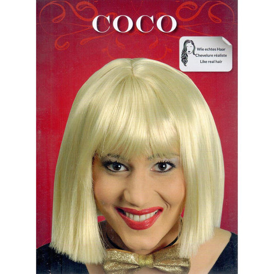 Perruque Coco, blonde *Haut