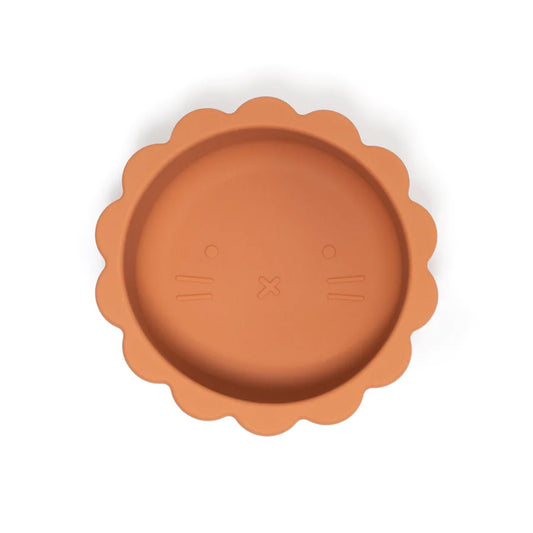 SOINA silicone bowl Eden with suction cup, camel