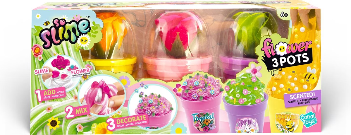 Slime Flower Pack, 3-teilig