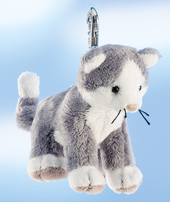 Schaffer-Anhänger Katze Cleo, grau