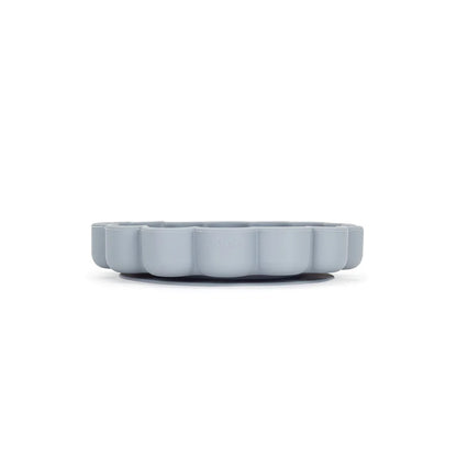 SOINA assiette en silicone Eden avec ventouse, gris perle