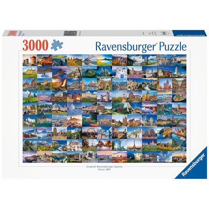 Puzzle 99 Beautiful Places in Europe, 3000 Teile