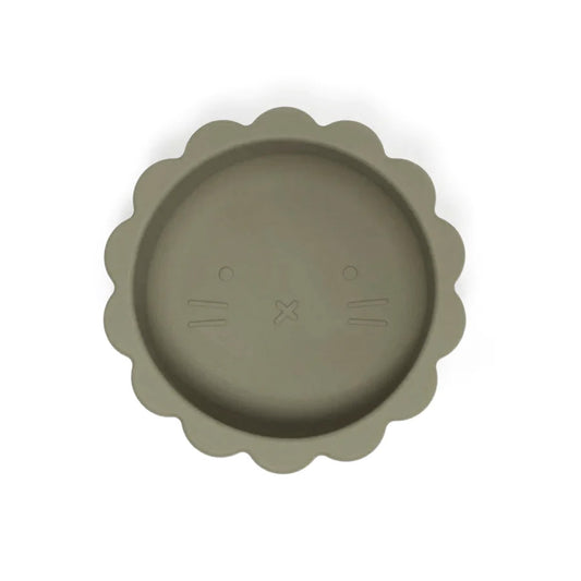 SOINA silicone bowl Eden with suction cup, sage