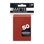 Ultra Pro Red PRO-Matte Deck Protector Standard (50)