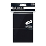 Ultra Pro Black Deck Protector Standard (100) NEW SIZE