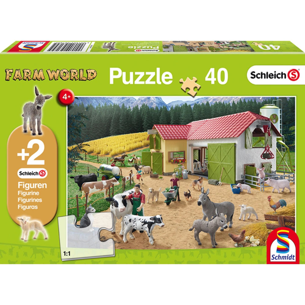 Puzzle Ein Tag auf dem Bauernhof, 40 Teile