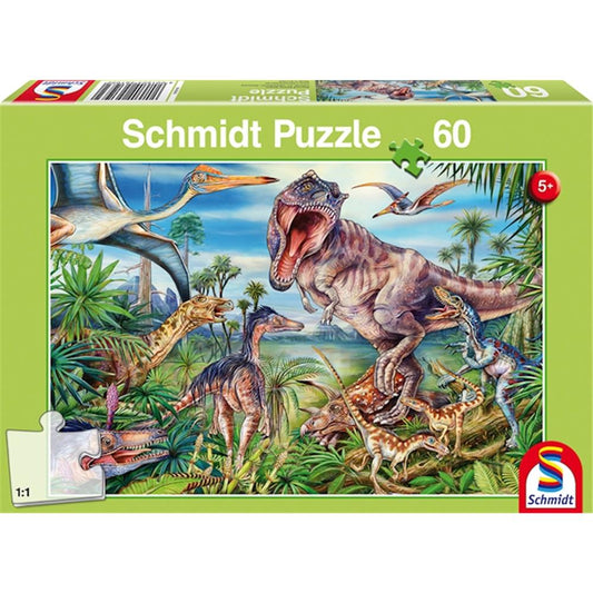 Schmidt Spiele Among the Dinosaurs, 60 pieces