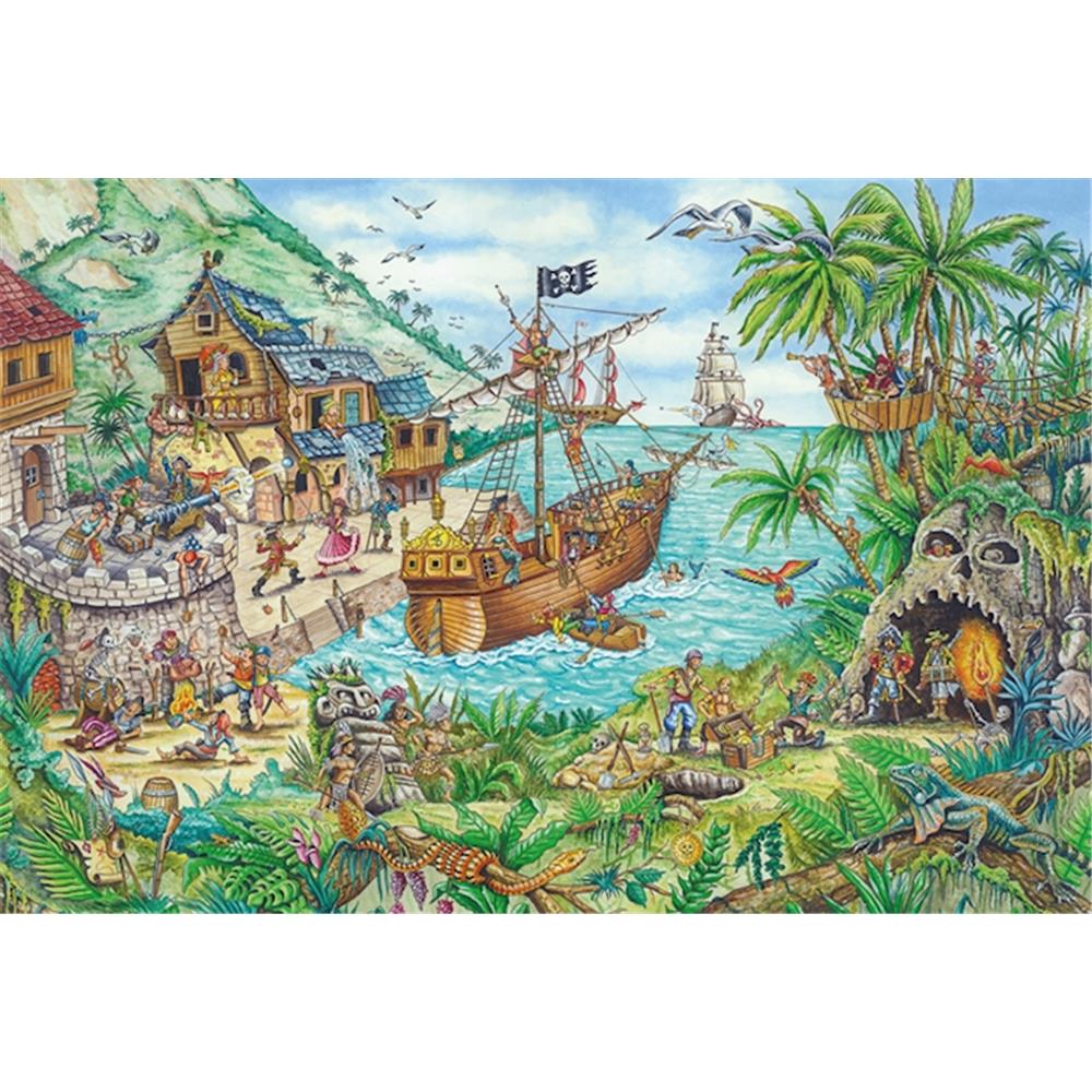 Schmidt Spiele In the Pirate Bay 100 pièces (drapeau pirate inclus)