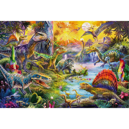 Puzzle Dinosaurier, 60 Teile (inkl. Dinosaurier-Figuren)