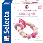 Selecta jouet de préhension Lucky Grip rose 7,5 cm