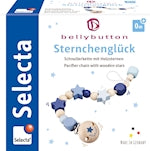 Selecta Schnullerkette Sternchenglück blau 21cm