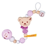 Selecta chaîne de sucettes Steiff rose 21cm