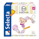 Selecta Schnullerkette Steiff rosa 21cm