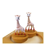 Trousselier music box dancing Sophie la Girafe, caramel magnetic