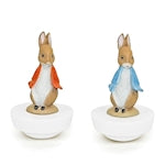 Trousselier music box dancing Peter Rabbit, magnetic