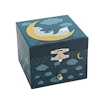 Trousselier music box with drawer fox in the forest glow in the dark