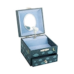 Trousselier music box with drawer fox in the forest glow in the dark