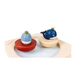 Trousselier music box with dancing whales, magnetic