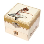 Trousselier music box with drawer, ballerina, glow-in-the-dark