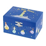 Trousselier jewelry box with music, Little Prince, blue, night lights