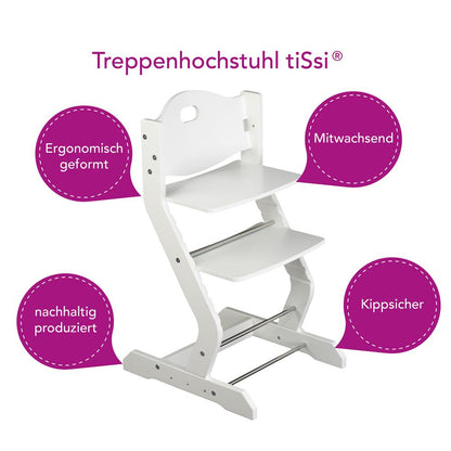 * tiSsi children's high chair, white