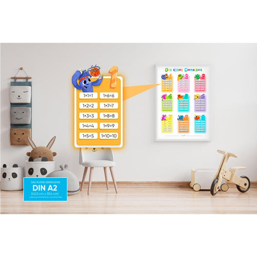 * Alleovs Lernposter Das kleine Einmaleins – Produktbild 2