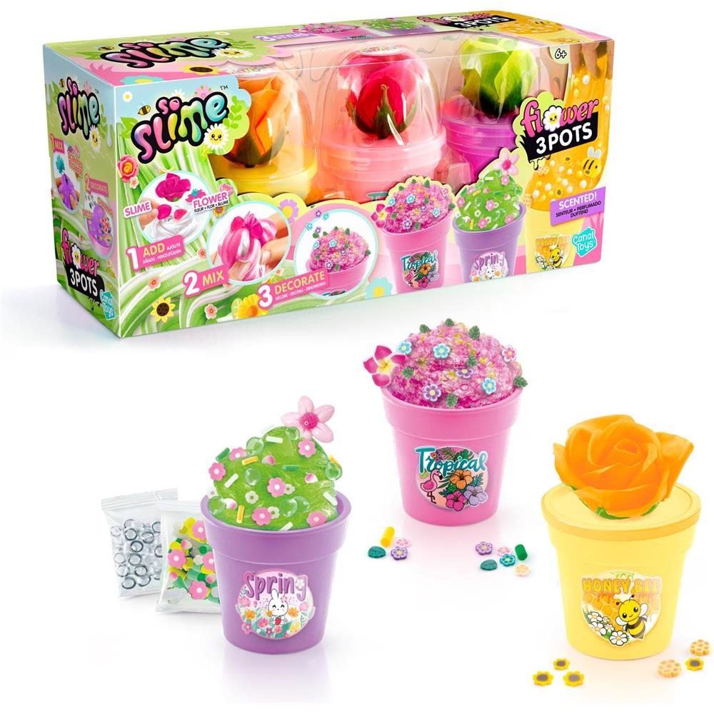 Slime Flower Pack, 3-teilig