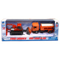 New Ray Schneepflugset, 2- teilig Pistenbully & Lastwagen
